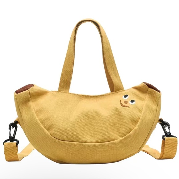 Handbags - Canvas Banana Crossbody Bag